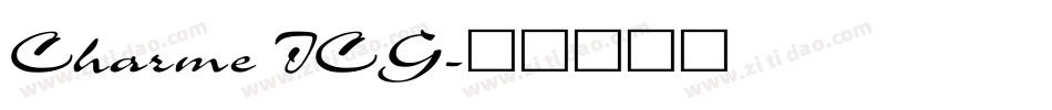 Charme ICG字体转换